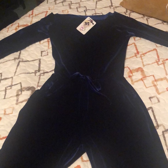 Royal Blue Jumpsuit - Picture 2 of 3